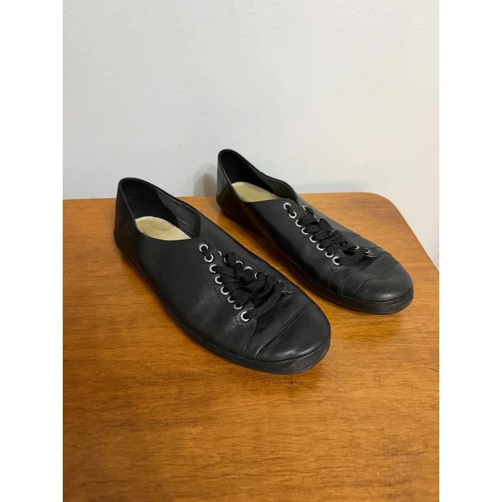 Vagabond Shoemakers Casey Black Leather Low Top Sneakers 4314-001-20 Womens 38‎